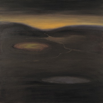 Eruptivt landskap III, olje 1995, 100x 110 cm, foto KOS Eruptivt landskap III, olje 1995, 100x 110 cm, foto KOS